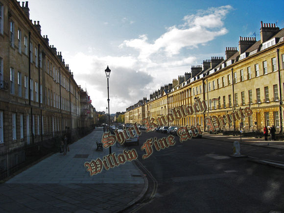 "Gazing down Bath's Street"