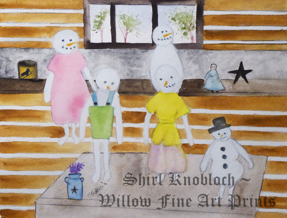 "Snowmen at the Country Store"