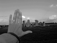 "My Hand at Stonehenge"
