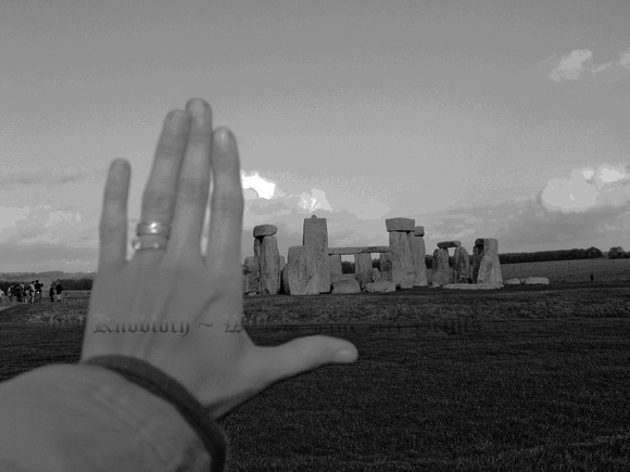 "My Hand at Stonehenge"